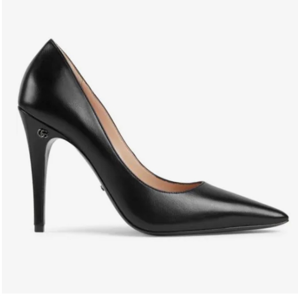 Gucci Black Leather Heels